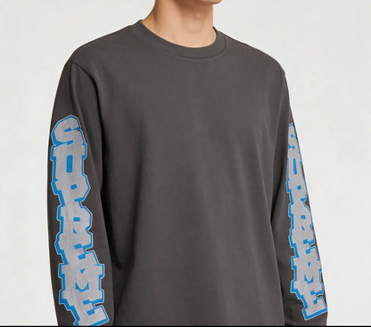 SUPREME CRACKED SLEEVE L/S TOP – mit Tags – 1:1 HIGH END