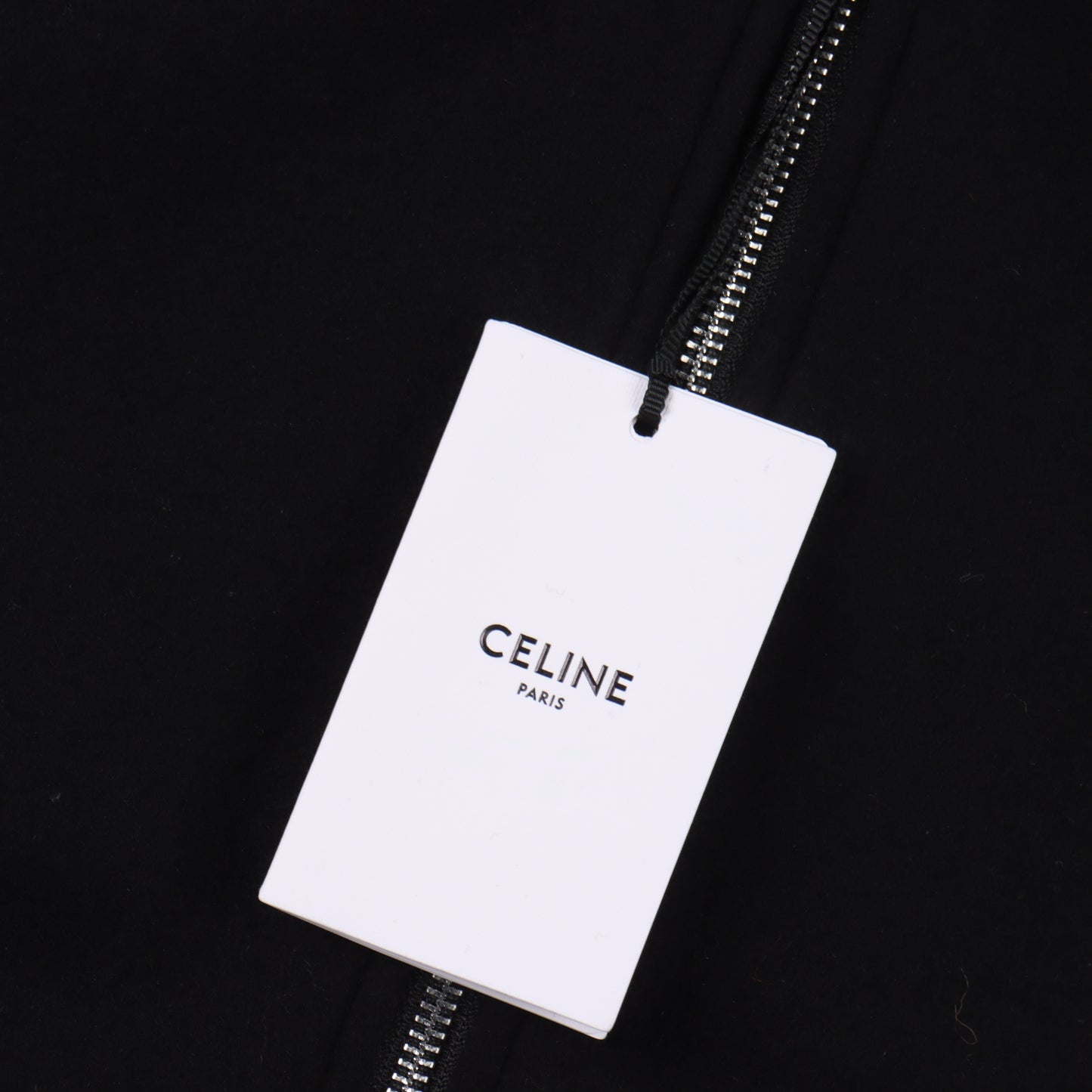 CELINE WOOL & LEATHER HOODIE JACKET - SUPER CLONE