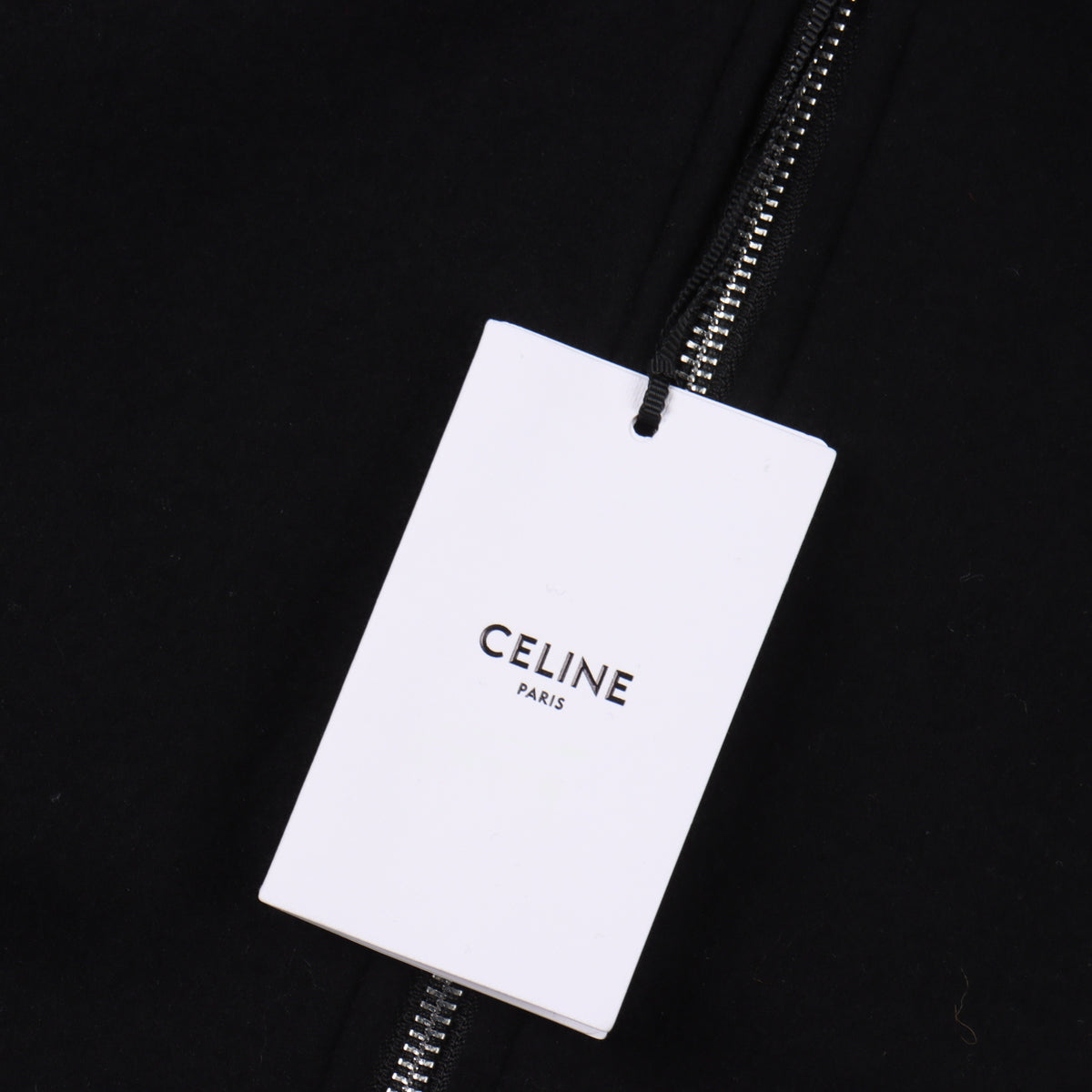 CELINE WOOL & LEATHER HOODIE JACKET - SUPER CLONE