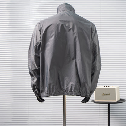 PRADA CONTRAST PIPING STAND COLLAR ZIPPER JACKET– 1:1 HIGH END