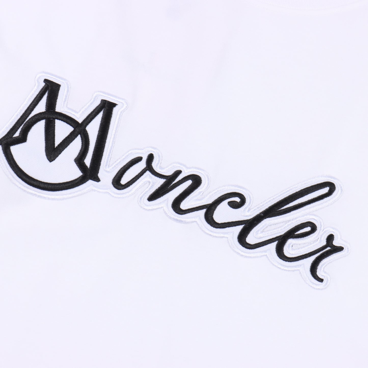 MONCLER T-SHIRT - SCHWARZ / WEIß - SUPER CLONE 260g