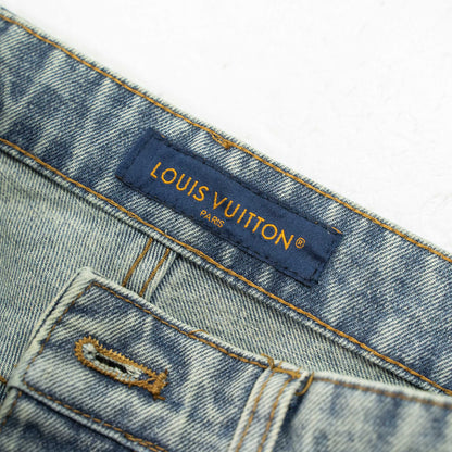 LOUIS VUITTON MONOGRAM PATCHWORK DENIM SKATE PANTS – 1:1 HIGH END