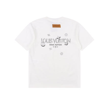 LOUIS VUITTON T-SHIRT - SCHWARZ / WEIß - SUPER CLONE 260g