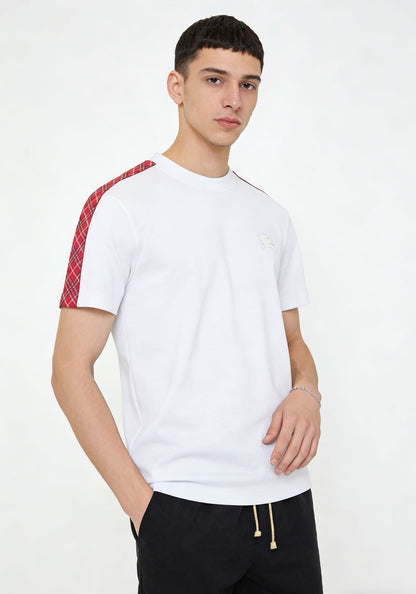 BURBERRY T-SHIRT - SCHWARZ / WEIß - SUPER CLONE 260g