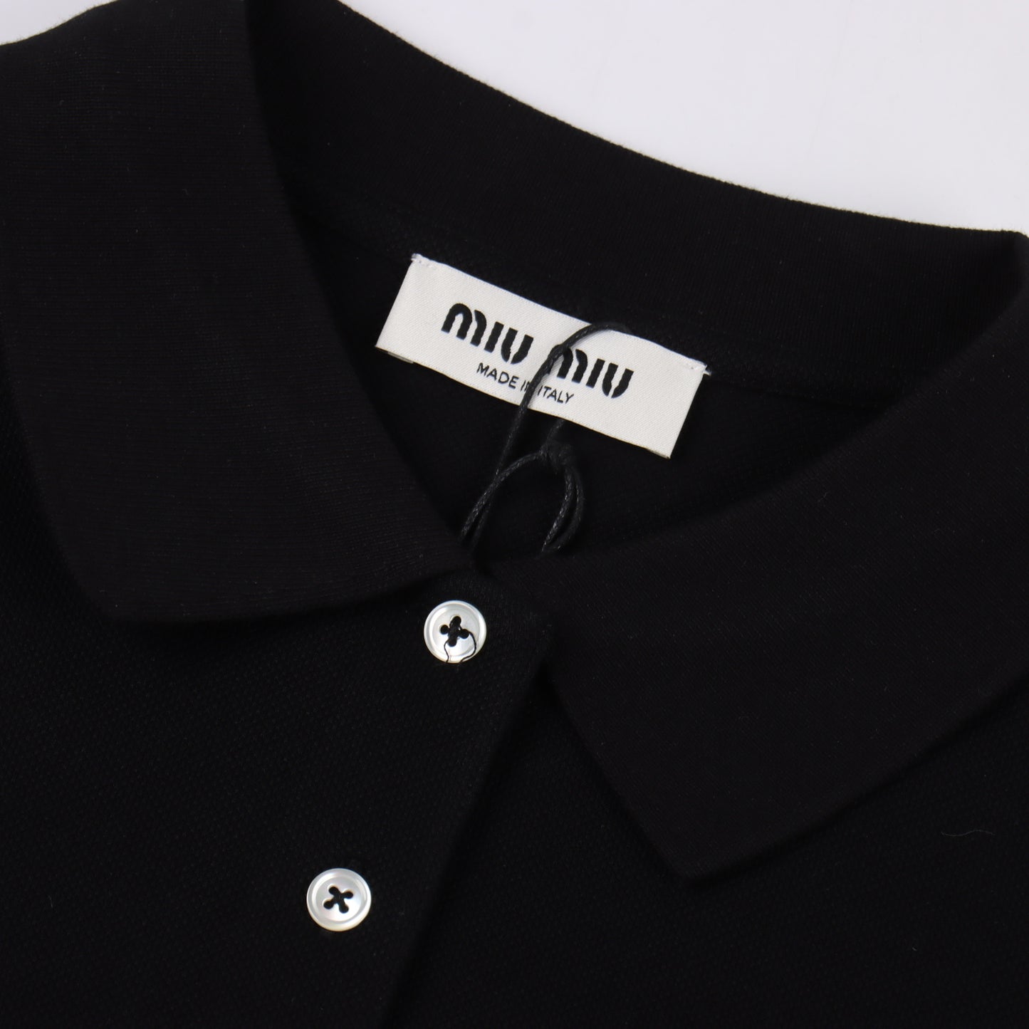MIU MIU ESSENTIAL LONGSLEEVE POLO - SUPER CLONE