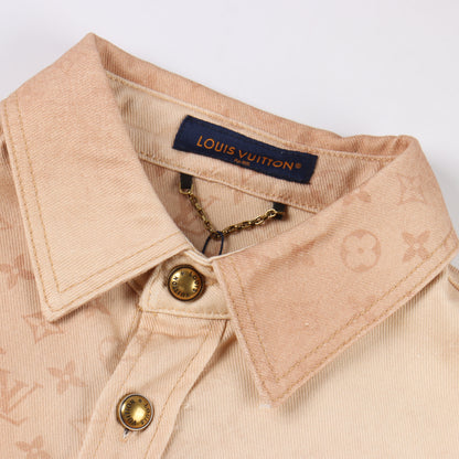 LOUIS VUITTON MONOGRAM DENIM SHIRT JACKET – BEIGE VINTAGE EDITION – mit Tags – 1:1 HIGH END