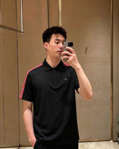BURBERRY T-SHIRT - SCHWARZ / WEIß - SUPER CLONE 260g