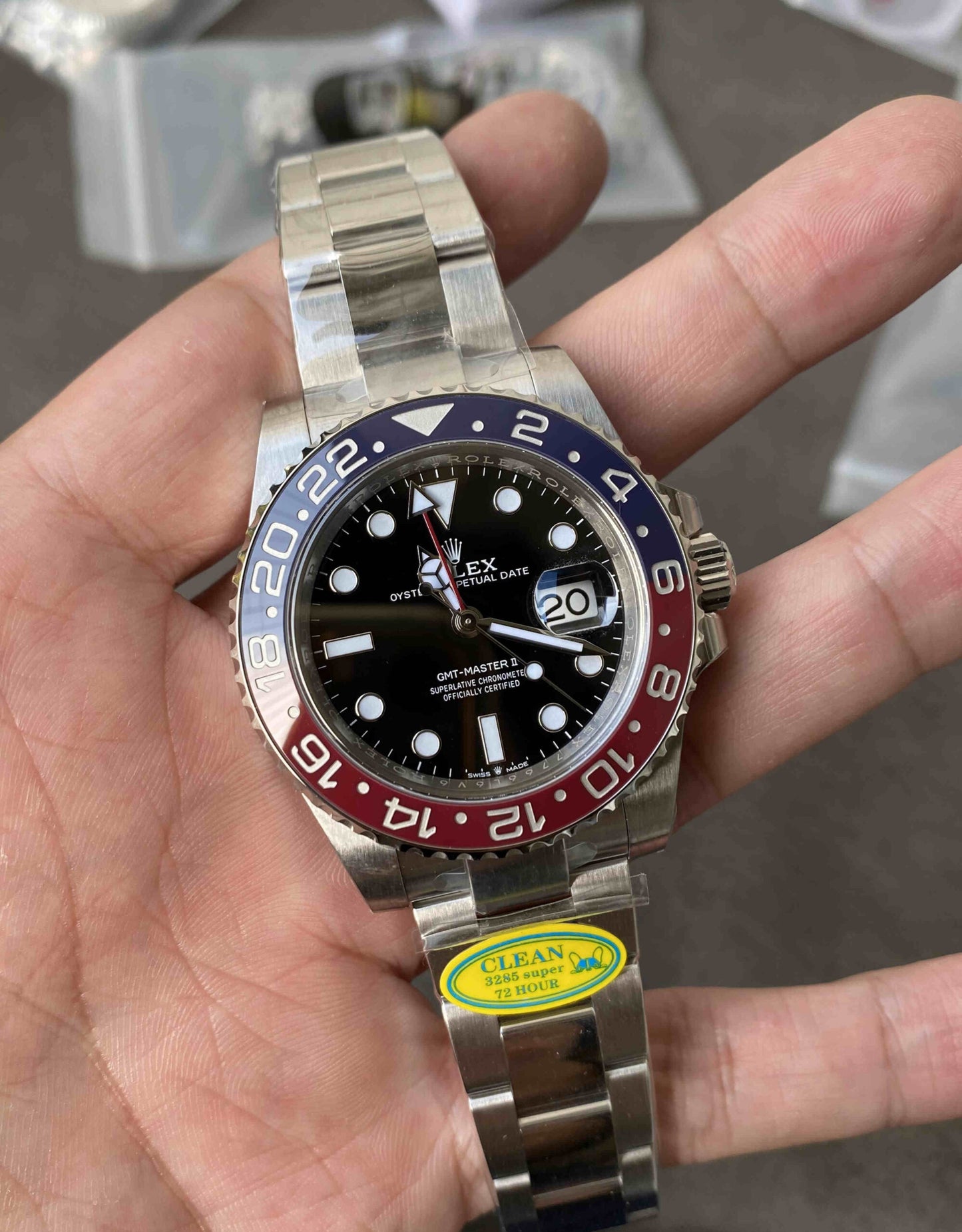 Rolex Datejust 41 mm, cadran gris, lunette plate - SUPER CLONE - MOUVEMENT SUISSE - Bracelet Jubilee