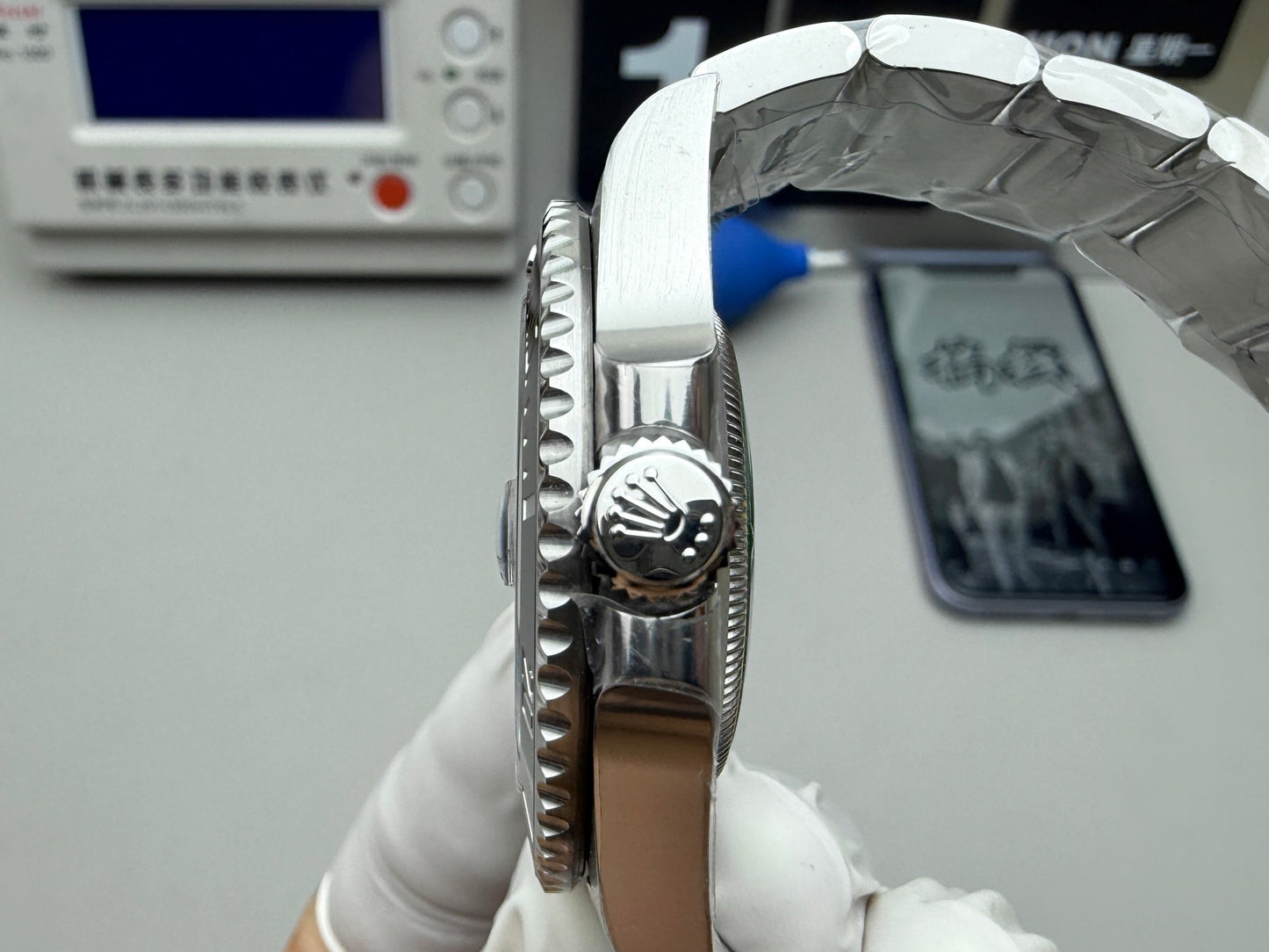 Rolex Datejust 41 mm, cadran gris, lunette plate - SUPER CLONE - MOUVEMENT SUISSE - Bracelet Jubilee