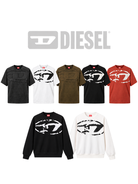 DIESEL T-SHIRTS & SWEATSHIRTS – VARIOUS DESIGNS – 1:1 HIGH END