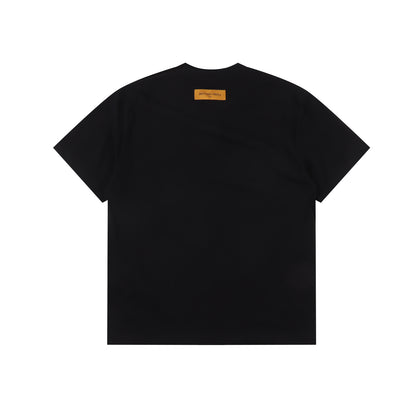 LOUIS VUITTON T-SHIRT - SCHWARZ / WEIß - SUPER CLONE 260g