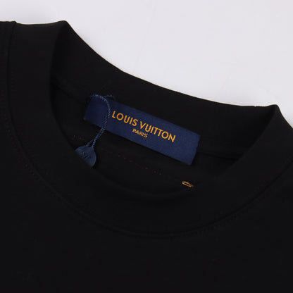 LOUIS VUITTON T-SHIRT - SCHWARZ / WEIß - SUPER CLONE 260g