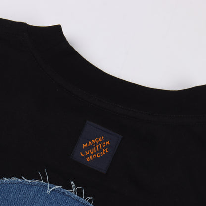 LOUIS VUITTON T-SHIRT - SCHWARZ / WEIß - SUPER CLONE 260g