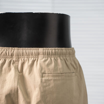 PRADA TWO-TONE LETTER LOGO LINEN-COTTON CASUAL TRACK PANTS – 1:1 HIGH END