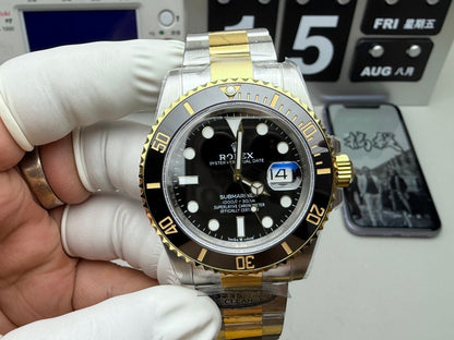 Rolex Datejust 41 mm, cadran gris, lunette plate - SUPER CLONE - MOUVEMENT SUISSE - Bracelet Jubilee