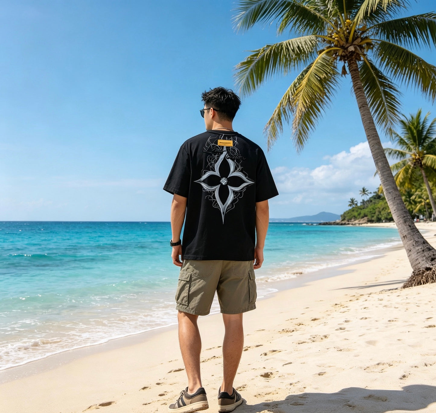 LOUIS VUITTON T-SHIRT - SCHWARZ / WEIß - SUPER CLONE 260g