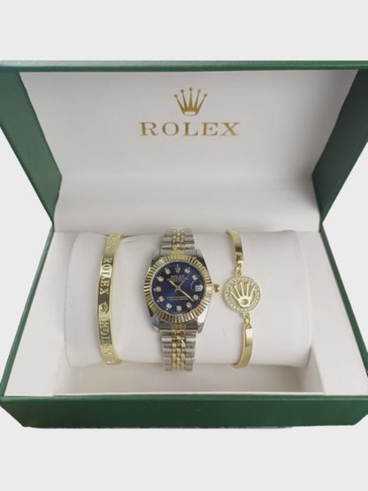 ROLEX SET | WATCH + 2 STRAPES + BOX | UNISEX