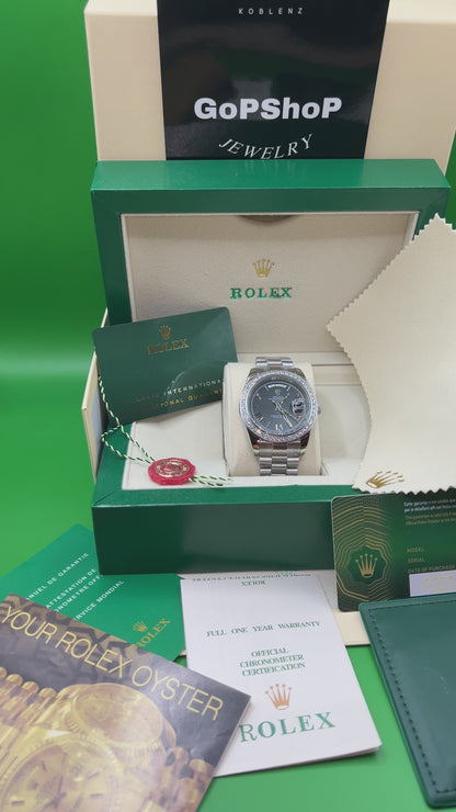ROLEX DAY-DATE BLACK DIAMOND #DD2