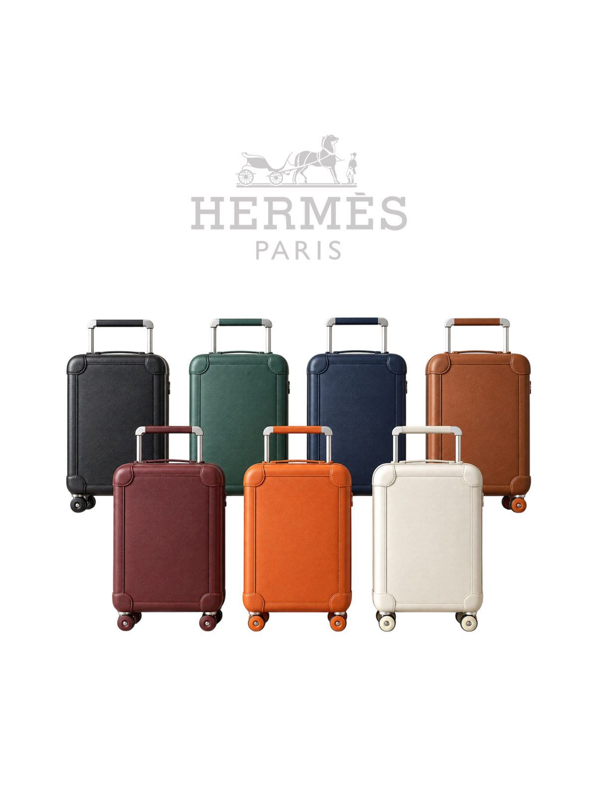 HERMÈS-STYLE R.M.S. LEATHER CARRY-ON LUGGAGE – 20″– HIGH QUALITY 1:1