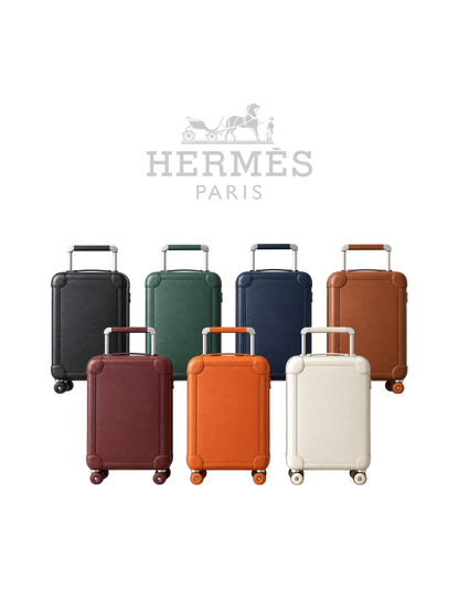 HERMÈS-STYLE R.M.S. LEATHER CARRY-ON LUGGAGE – 20″– HIGH QUALITY 1:1