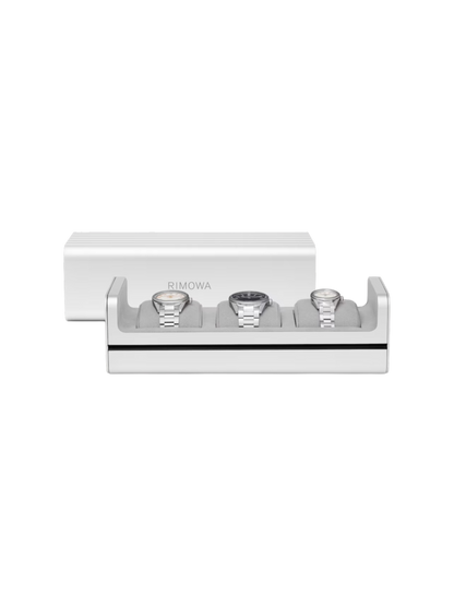 RIMOWA-STYLE ALUMINIUM WATCH CASE – 3 WATCHES – HIGH QUALITY 1:1