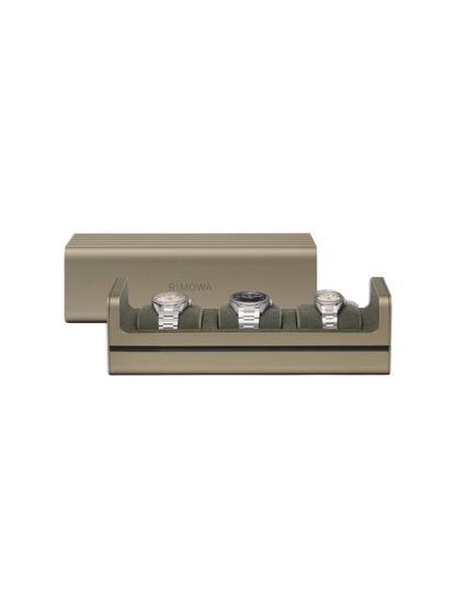 RIMOWA-STYLE ALUMINIUM WATCH CASE – 3 WATCHES – HIGH QUALITY 1:1