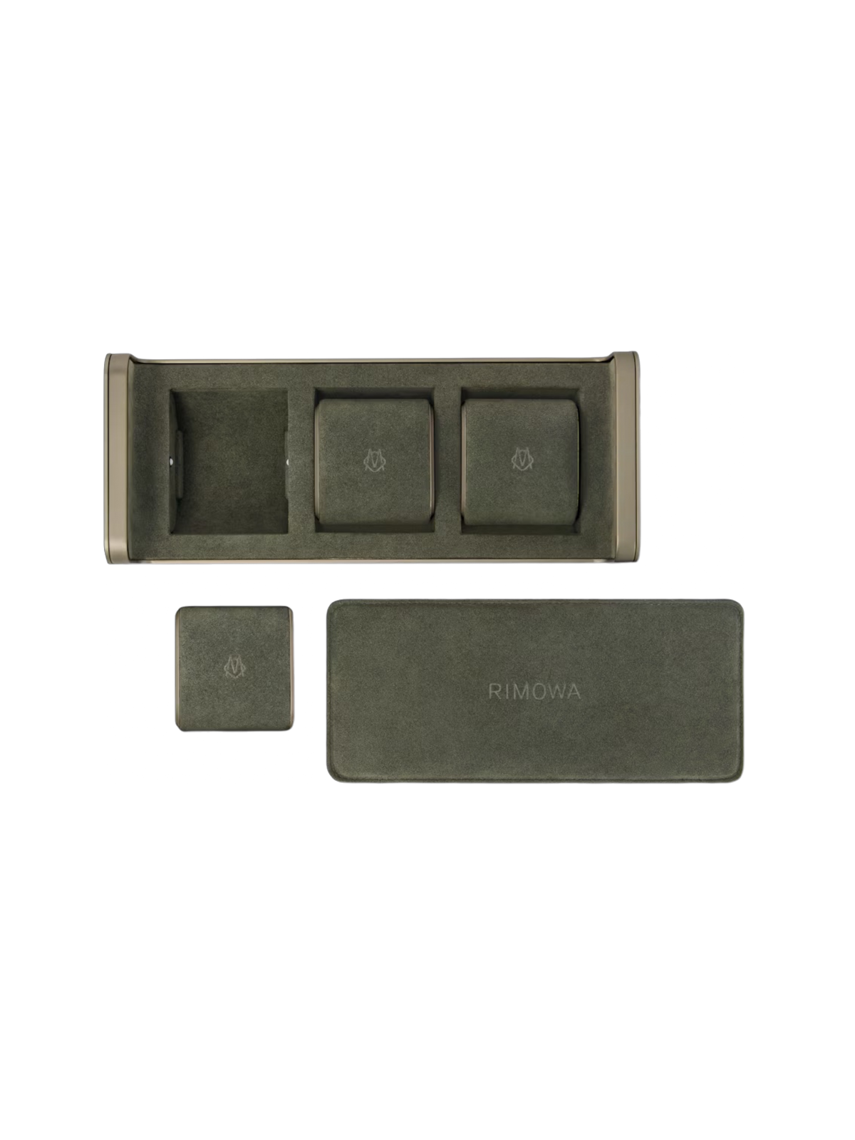 RIMOWA-STYLE ALUMINIUM WATCH CASE – 3 WATCHES – HIGH QUALITY 1:1