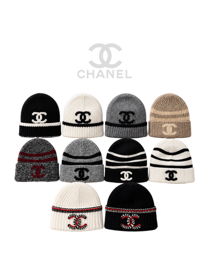 CHANEL-STYLE KNIT BEANIE – HIGH QUALITY 1:1