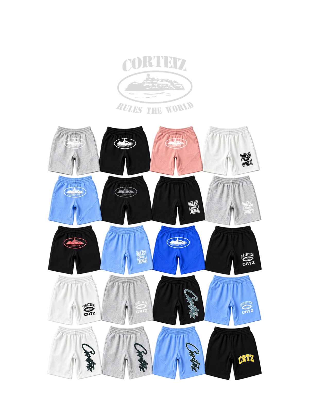 CORTEIZ SWEAT SHORTS – 1:1 HIGH END