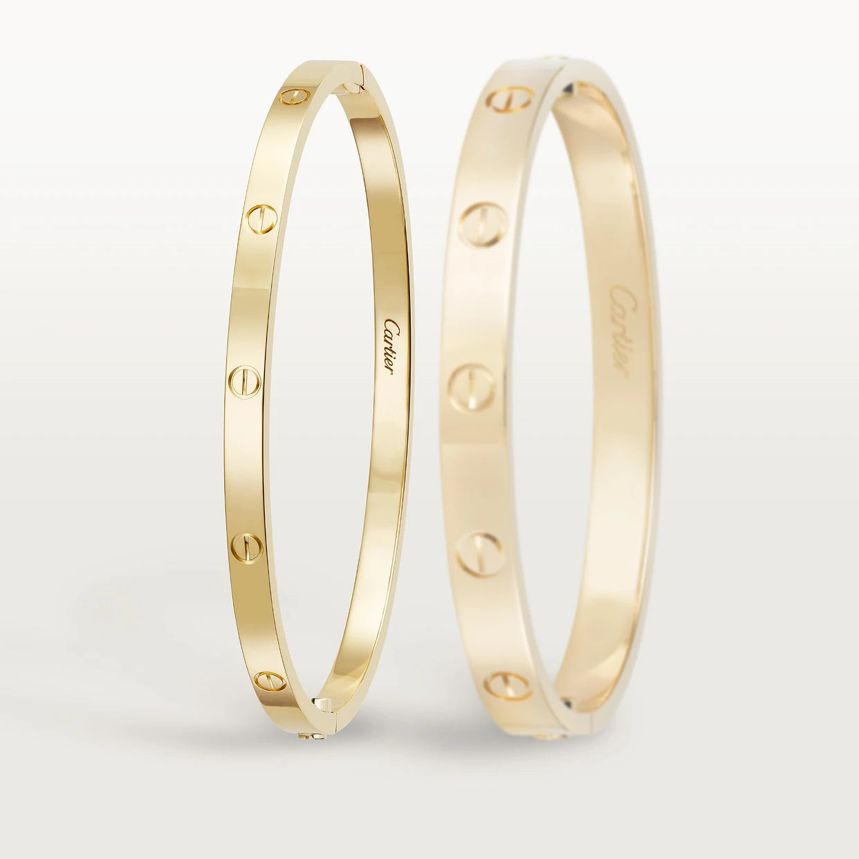 CARTIER LOVE ARMBAND - GOLD - UNISEX - FULLSET - SCHMALES MODELL