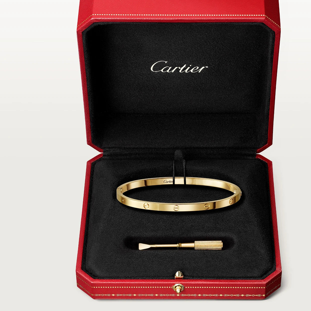 CARTIER LOVE ARMBAND - GOLD - UNISEX - FULLSET - SCHMALES MODELL