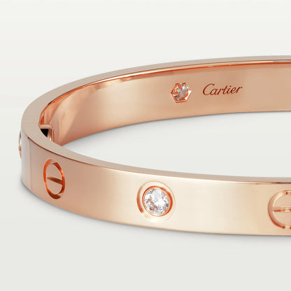 CARTIER LOVE ARMBAND - ROSEGOLD MIT DIAZ - UNISEX - FULLSET