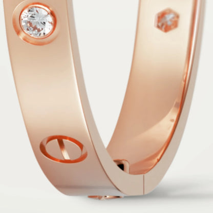 CARTIER LOVE ARMBAND - ROSEGOLD MIT DIAZ - UNISEX - FULLSET