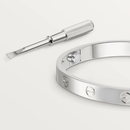 CARTIER LOVE ARMBAND - WEIßGOLD/SILBER - UNISEX - FULLSET