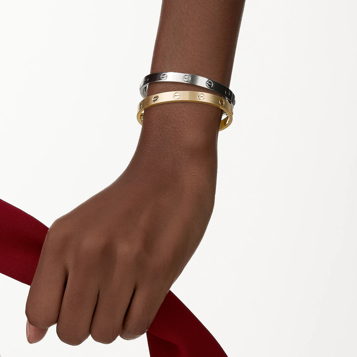 CARTIER LOVE ARMBAND - WEIßGOLD/SILBER - UNISEX - FULLSET