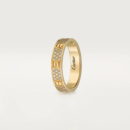 CARTIER LOVE RING ICED OUT - GOLD - FULLSET