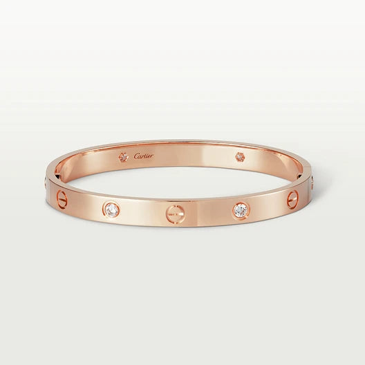 CARTIER LOVE ARMBAND - ROSEGOLD MIT DIAZ - UNISEX - FULLSET